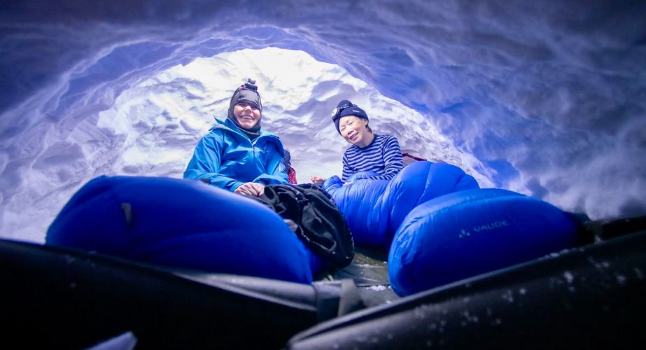 Overnachten in de quinzee